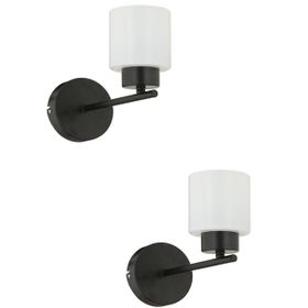 Apliqa 3447-01-UP-02 Lima Siyah Modern 2'li Aplik Seti