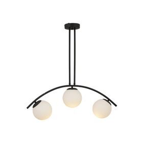 Apliqa 3472-03-BL Fralde 3lü Siyah Salon Avize