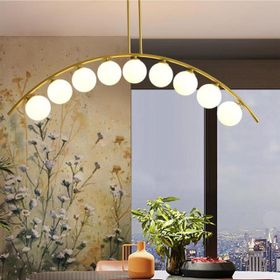 Apliqa 3472-09-FG Fralde 9 Lu Gold Boyalı Salon Avize