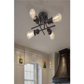 Apliqa 3491-04-BL Glam 4'lü Plafonyer Avize