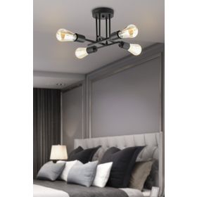 Apliqa 3491-04-BL Glam 4'lü Plafonyer Avize