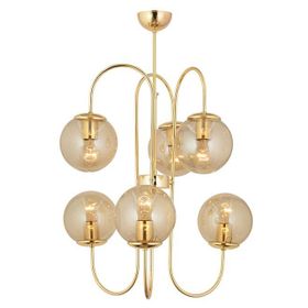 Apliqa 3558-06-GD Sosa 6'lı Gold Avize