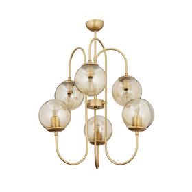 Apliqa 3558-06-GD Sosa 6'lı Gold Avize