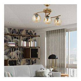 Apliqa 3606-03-FR Elite 3lü Eskitme Bal Camlı Salon Avize