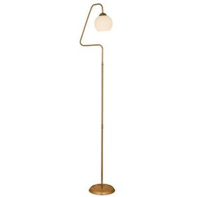 Apliqa 3624-1L-FR Seül Beyaz Camlı Eskitme Modern Salon Lambader