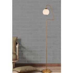 Apliqa 3624-1L-FR Seül Beyaz Camlı Eskitme Modern Salon Lambader