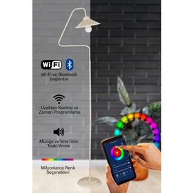 Apliqa 3625-01-WH Helga Beyaz Patinalı Retro Lambader