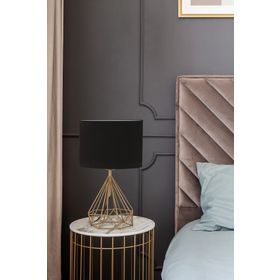 Apliqa 3709-1M-FR Bien Eskitme Modern Tasarım Abajur
