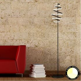 Apliqa 3802-1L-BL Parya Siyah 72 Watt 3 Renkli Led Lambader