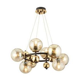 Apliqa 3825-07-BL-GD Lorento 8 li Yuvarlak Modern Salon Avize