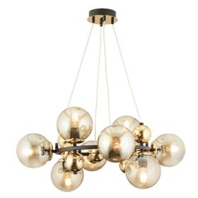 Apliqa 3825-07-BL-GD Lorento 8 li Yuvarlak Modern Salon Avize