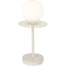 Apliqa 3840-01-WH Rakes Beyaz Silme Modern Abajur
