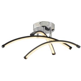 Apliqa 3845-03-BL Dosse 3lü Siyah Plafonyer Modern Led Avize