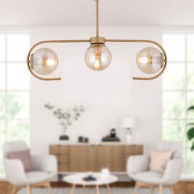 Apliqa 3948-03-FR Diaspor 3'lü Eskitme Modern Sarkıt Retro Salon Avize