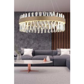 Apliqa 3962-60-FR Brampton 60'lik Eskitme 3 Renkli Ledli Avize