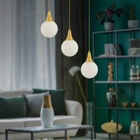 Apliqa 3'lü Damla Sıralı Eskitme Modern Sarkıt Mutfak Oturma Odası Salon Sarkıt Avize