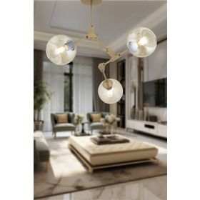 Apliqa 4113-03-FR Bükre 3'lü Eskitme Avize