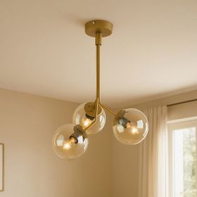 Apliqa 70 cm Eskitme 3'lü Bal Cam Avize