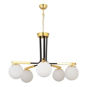 Apliqa Akkor 5li Siyah Gold Avize - 5'li - Eskitme