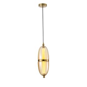 Apliqa Aleya 6 watt 3000K Ledli Bal Camlı Tekli Sarkıt Led Avize
