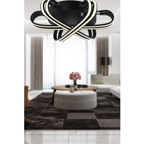 Apliqa Ares 6'lı Siyah 84 Watt Sarkıt Ledli Modern Mutfak Banyo Led Salon Plafonyer Avize