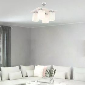 Apliqa Atlas 4 Lü Beyaz Kare Modern Spot Avize