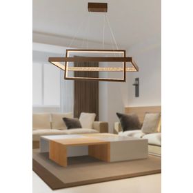 Apliqa Belva Siyah 84 Watt Led Sarkit Avize