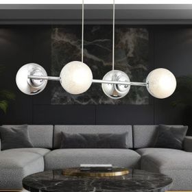 Apliqa Berca Krom Modern Mutfak-Yemek Masası Üstü-Yatak Odası-Salon 4'lü Avize