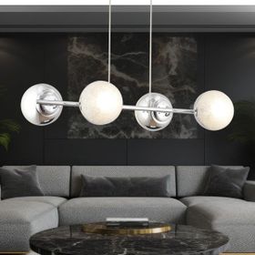 Apliqa Berca Krom Modern Mutfak-Yemek Masası Üstü-Yatak Odası-Salon 4'lü Avize