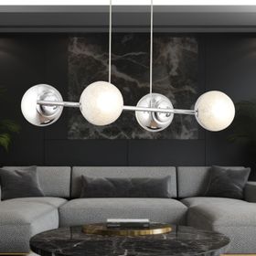Apliqa Berca Krom Modern Mutfak-Yemek Masası Üstü-Yatak Odası-Salon 4'lü Avize