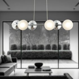 Apliqa Berca Krom Modern Mutfak-Yemek Masası Üstü-Yatak Odası-Salon 6'lı Avize
