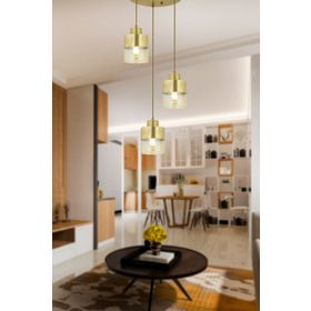 Apliqa Boris 3353-03-FR 3'lü Yuvarlak Eskitme Sarkıt