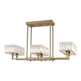 Apliqa Brambles 6'lı Eskitme Kristalli Taşlı Modern Tasarım Kristal Salon Avize