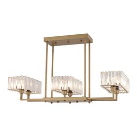 Apliqa Brambles 6'lı Eskitme Kristalli Taşlı Modern Tasarım Kristal Salon Avize