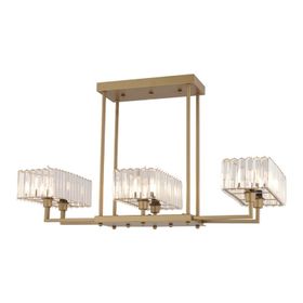 Apliqa Brambles 6'lı Eskitme Kristalli Taşlı Modern Tasarım Kristal Salon Avize