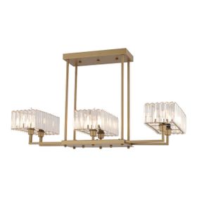 Apliqa Brambles 6'lı Eskitme Kristalli Taşlı Modern Tasarım Kristal Salon Avize