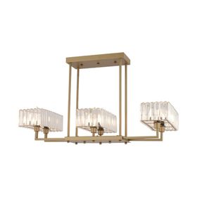 Apliqa Brambles 6'lı Eskitme Kristalli Taşlı Modern Tasarım Kristal Salon Avize