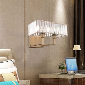 Apliqa Brambles Eskitme Kristal Taşlı Duvar Lambası Yatak Odası Yatak Başı Salon için Aplik