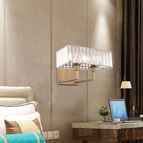 Apliqa Brambles Eskitme Kristal Taşlı Duvar Lambası Yatak Odası Yatak Başı Salon için Aplik