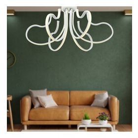 Apliqa Budin 6'lı Beyaz 72 Watt Sarkıt Ledli Modern Mutfak Banyo Led Salon Plafonyer Avize