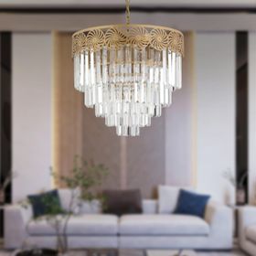 Apliqa Bulmer 6'lı Küçük Yuvarlak Eskitme Kristalli Taşlı Modern Tasarım Kristal Salon Avize