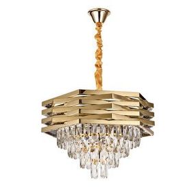 Apliqa Corde 50'lik Gold Kaplamalı Kristal Avize