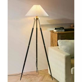 Apliqa Cosby Siyah-Gold Kaplamalı Tripod Metal 3 Ayaklı Lambader