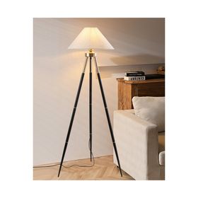 Apliqa Cosby Siyah-Gold Kaplamalı Tripod Metal 3 Ayaklı Lambader