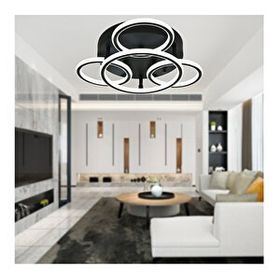 Apliqa Dalia Siyah 114 Watt Led Plafonyer Avize