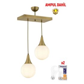 Apliqa Damla 2'li Sıralı Avize