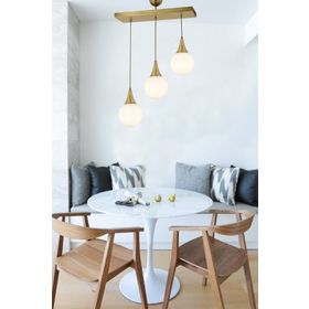 Apliqa Damla 3 Lü Sıralı Eskitme Modern Mutfak Salon Avize