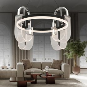 Apliqa Debora 4'lü 65 Watt Ledli Modern Tasarım Oturma Odası Salon Avize
