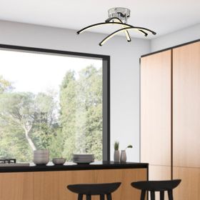 Apliqa Dosse 3'lü 28 W Led Avize Siyah