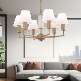 Apliqa Ellery 6'lı Eskitme Beyaz Şapkalı Modern Plafonyer Genç Odası Yatak Odası Retro Salon Avize